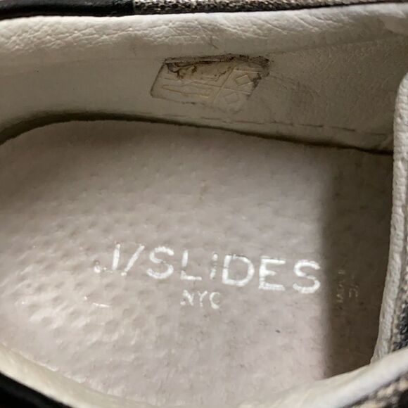 J Slides Silver Sneakers Size 9 - Picture 2 of 7